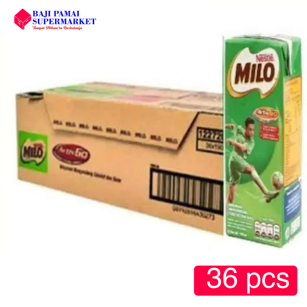 

Milo UHT 180ml (1 Dus isi 36pcs)