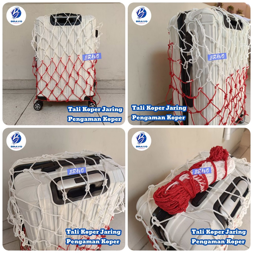 Perlengkapan Haji Dan Umroh Tali Koper Jaring Pengaman Koper / Travel Koper