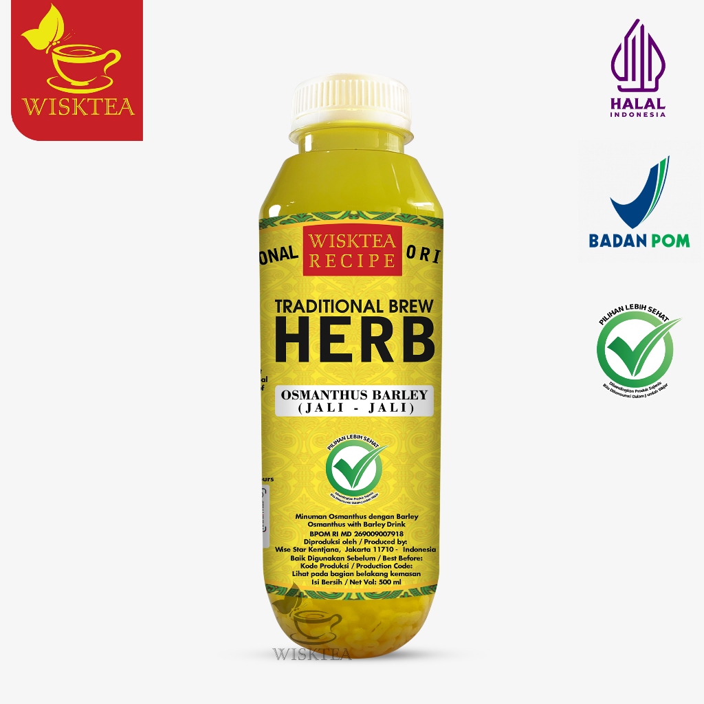

Minuman Teh Herbal Bunga Osmantus + Jali-Jali | Osmanthus Barley 500ml | Minuman Sehat | by WiskTea
