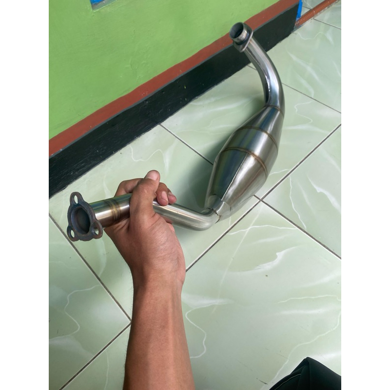 knalpot ninja r,ss,rr perut only ninja leher pres