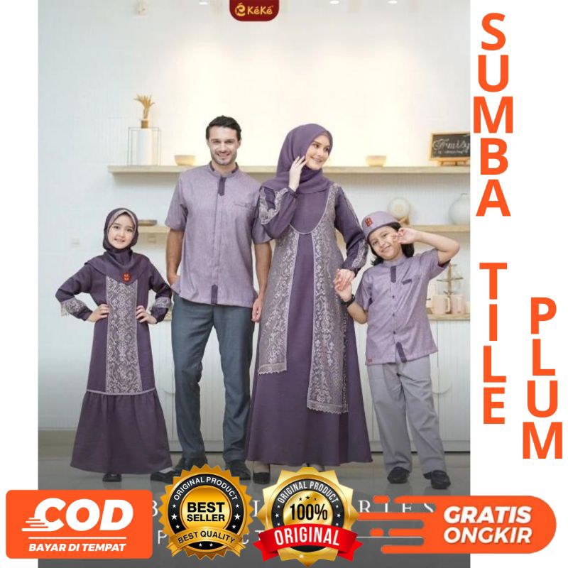 TERBARU SARIMBIT KELUARGA 2023 SUMBA TILE SERIES PERFECT PLUM BY KEKE ORlGlNAL
