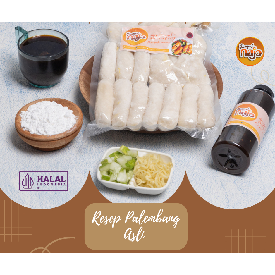 

Pempek Najo Resep Palembang Asli Pempek Paket Frozen 30 pcs cuko 250 ml