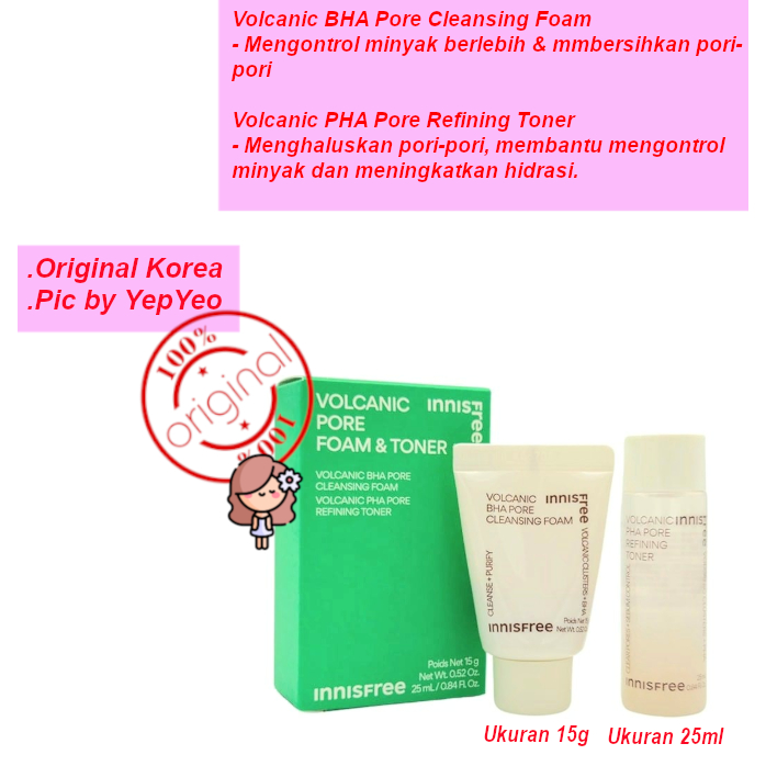Innisfree Volcanic Pore Foam & Toner