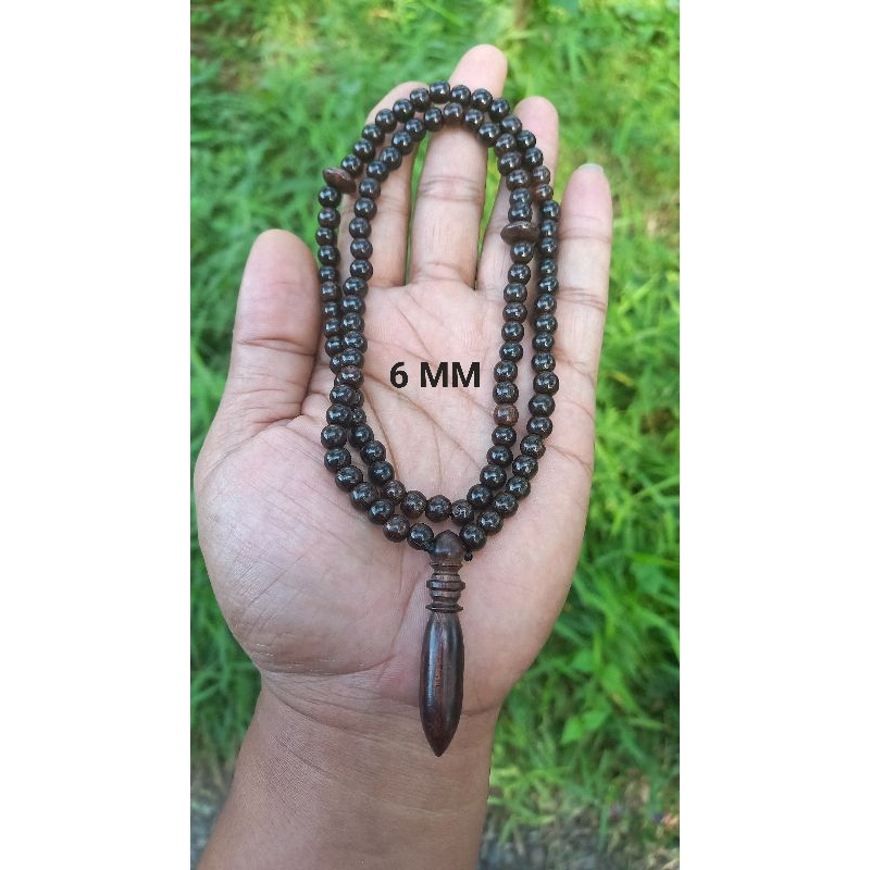 Tasbih kalung galih asem 6mm kalung tasbih pria tasbih kayu galih asem kalung galih asem asli tasbih