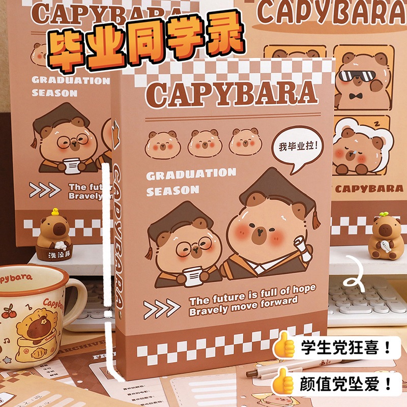 

Graduation Book Capybara Buku Wisuda Buku Lulus Sekolah Kado Wisuda Binder Book Capybara MOMO055