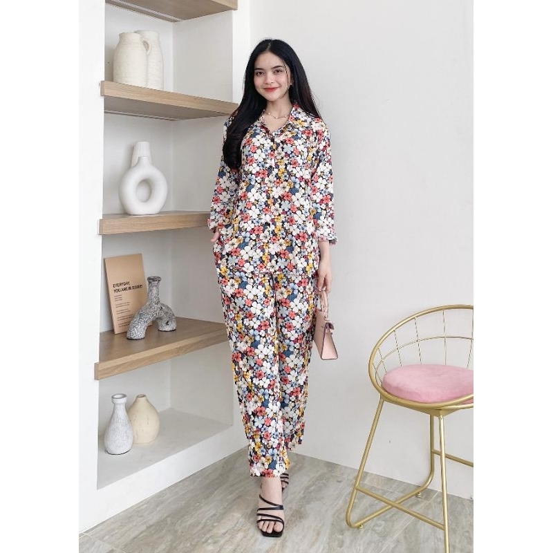 Medina set hd.id setelan piyama rayon busui