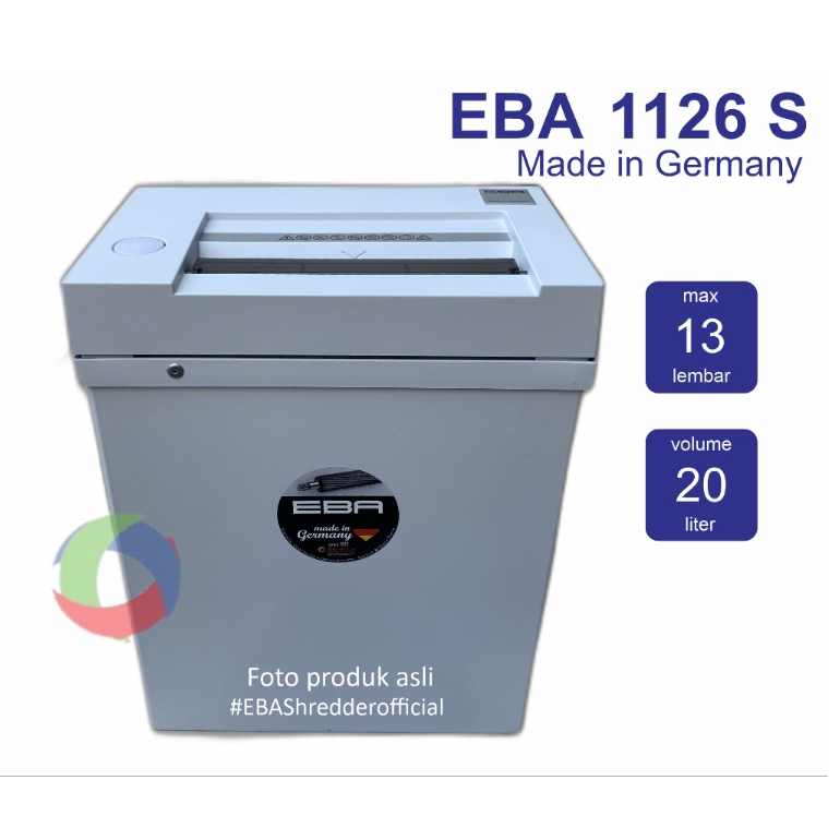 EBA 1126 S Mesin Penghancur Kertas Strip Cut Made in Germany