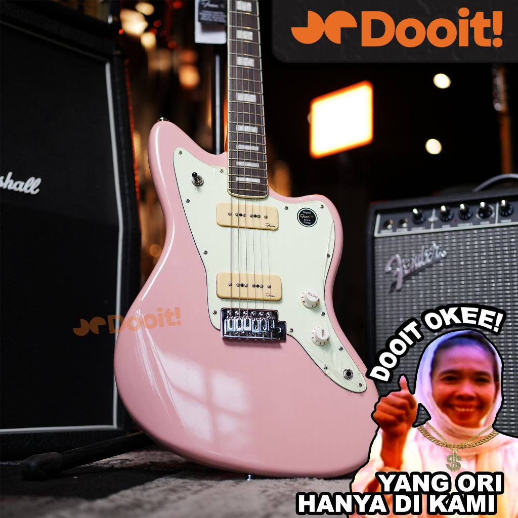 FENA Guitars JM90 JM-90 Jazzmaster Gitar Elektrik New Model - Shell Pink JunDW