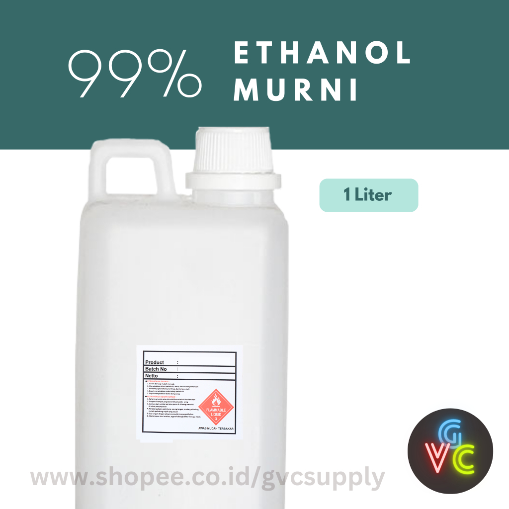 Ethanol Murni 99.8% 1 Liter - GVCSupply - Alkohol Ethanol Murni