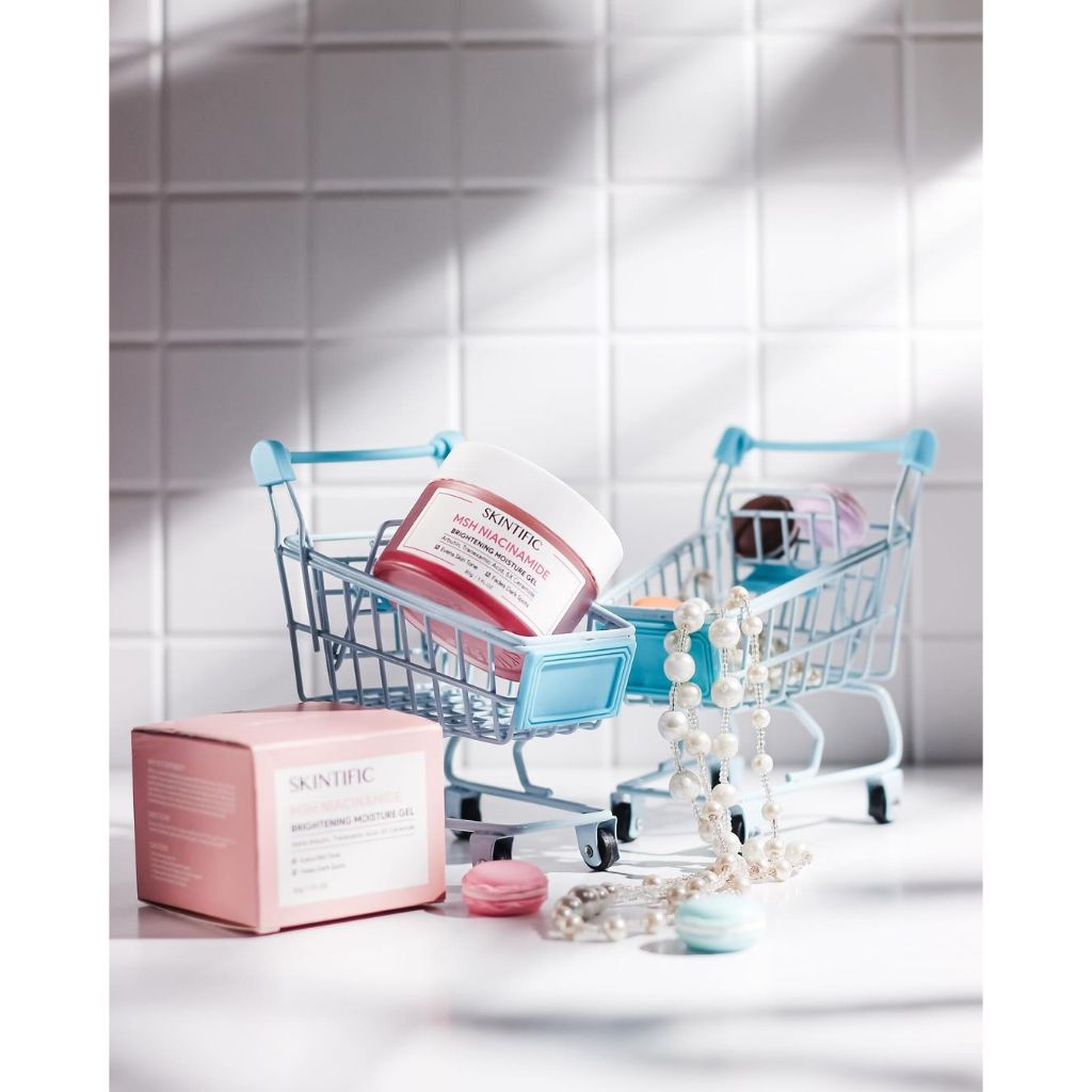 Sunbloom Props Properti Foto Produk - Miniatur Troli Mini / Keranjang Belanja Supermarket