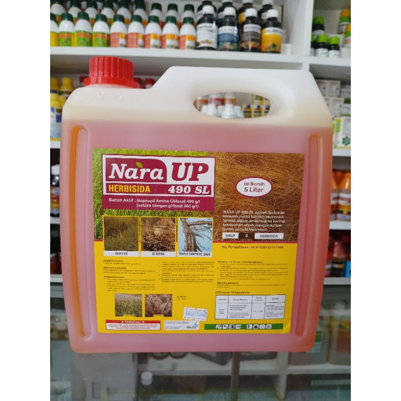 NARA UP 490 SL - Kemasan 5 Liter - Herbisida / Racun Rumput Sistemik