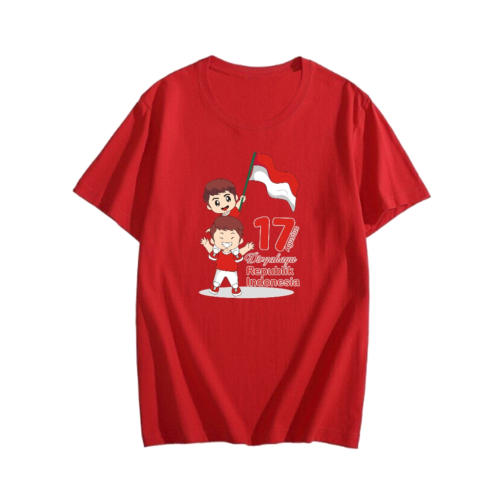 17 AGUSTUS PAKAIN PRIA ATASAN KAOS 17 AGUSTUS HUT RI