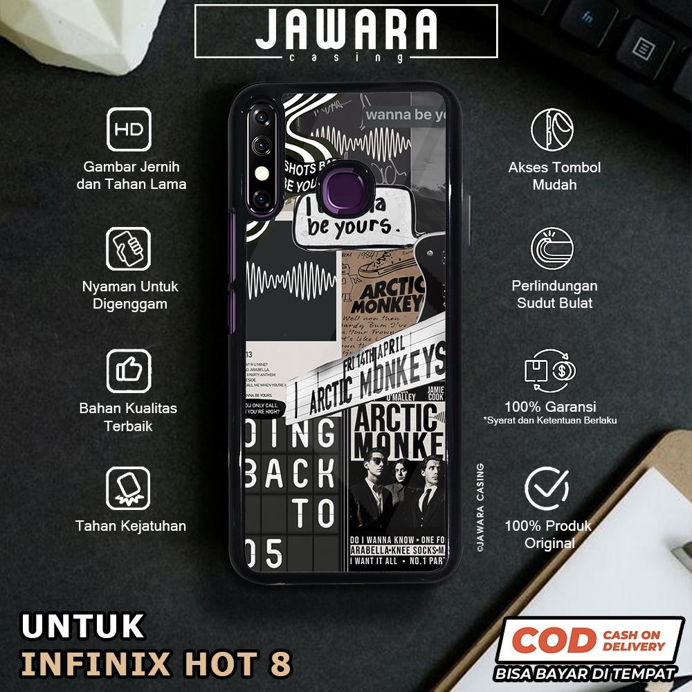 Case Infinix Hot 8 Casing Infinix Hot 8 [BLCK] Premium Glossy Case Hp Infinix Jawara Casing Hp Infin