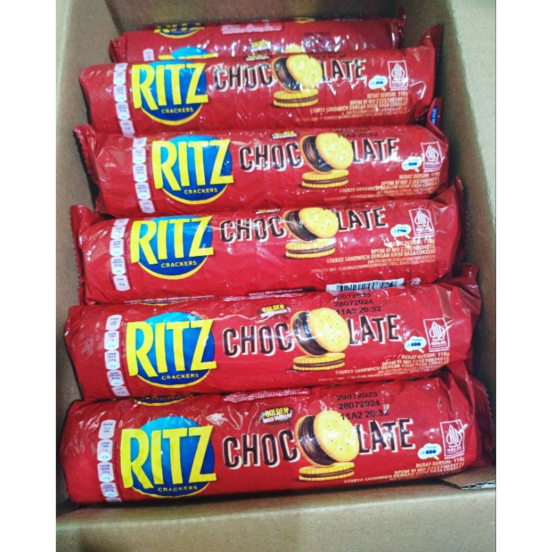 

Ritz crackers chocolate roll 118gr dan isi 12pc*27g