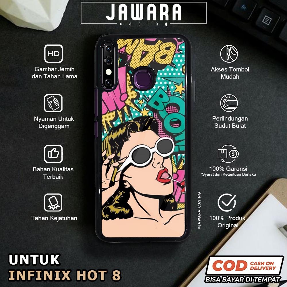 Case Infinix Hot 8 Casing Infinix Hot 8 [GIRL] Premium Glossy Case Hp Infinix Jawara Casing Hp Infin