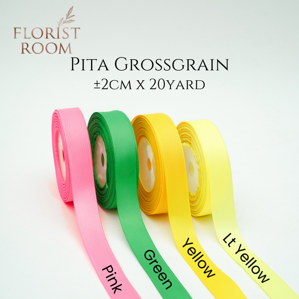 

Pita Grossgrain ±2cm x 20 Yard - hadiah - Kado - Pita Natal - ribbon