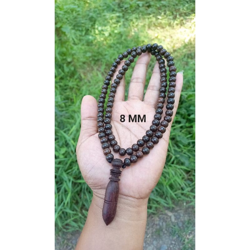 kalung kayu galih asem 8mm kalung tasbih pria 8mm tasbih kayu galih asem jawa tasbih galih asem orig