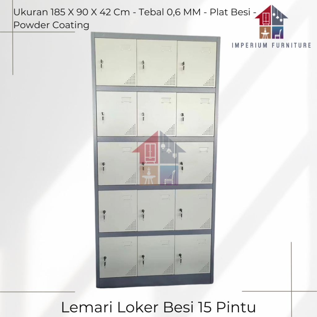 Loker Besi 15 Pintu / Loker Besi / Loker Sekolah / Loker Karyawan / Locker Besi / Locker 15 Pintu / 