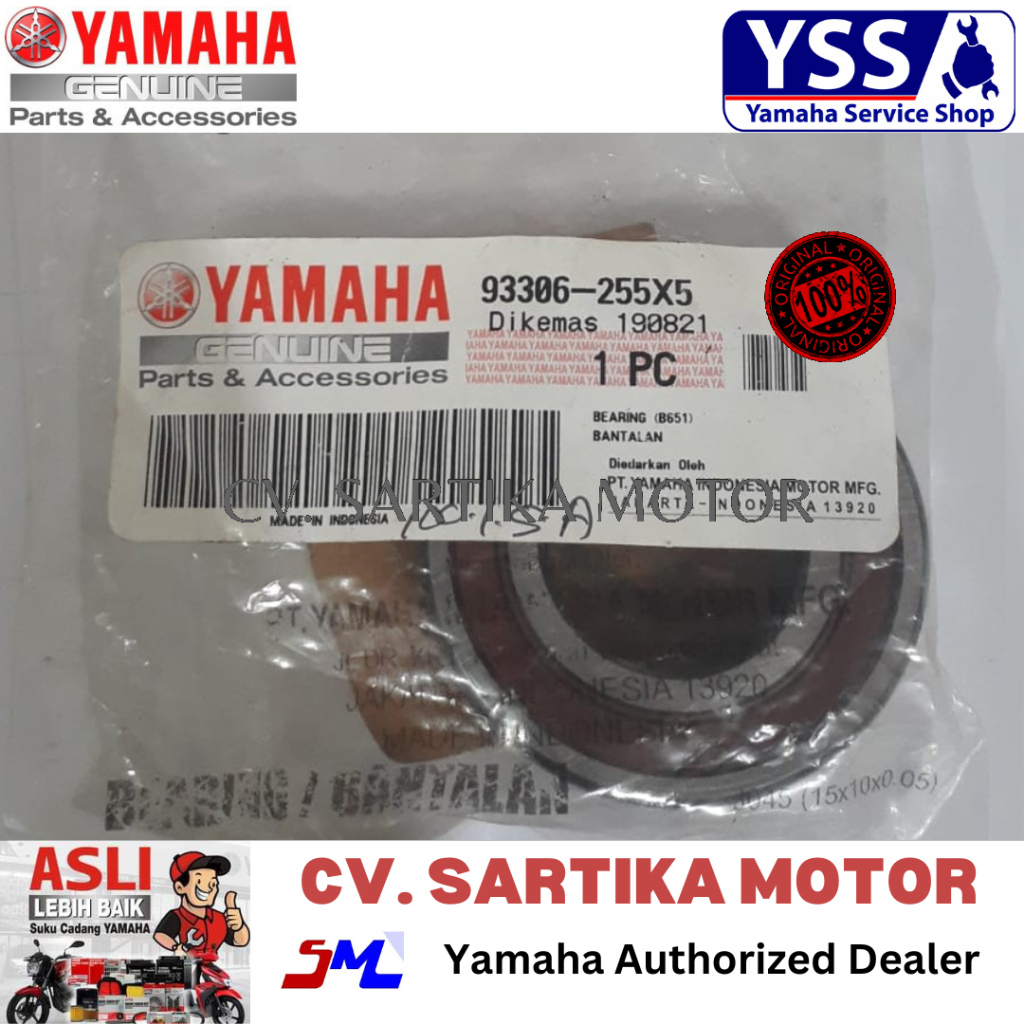 Bearing As Roda Belakang Aerox / 93306-255X5