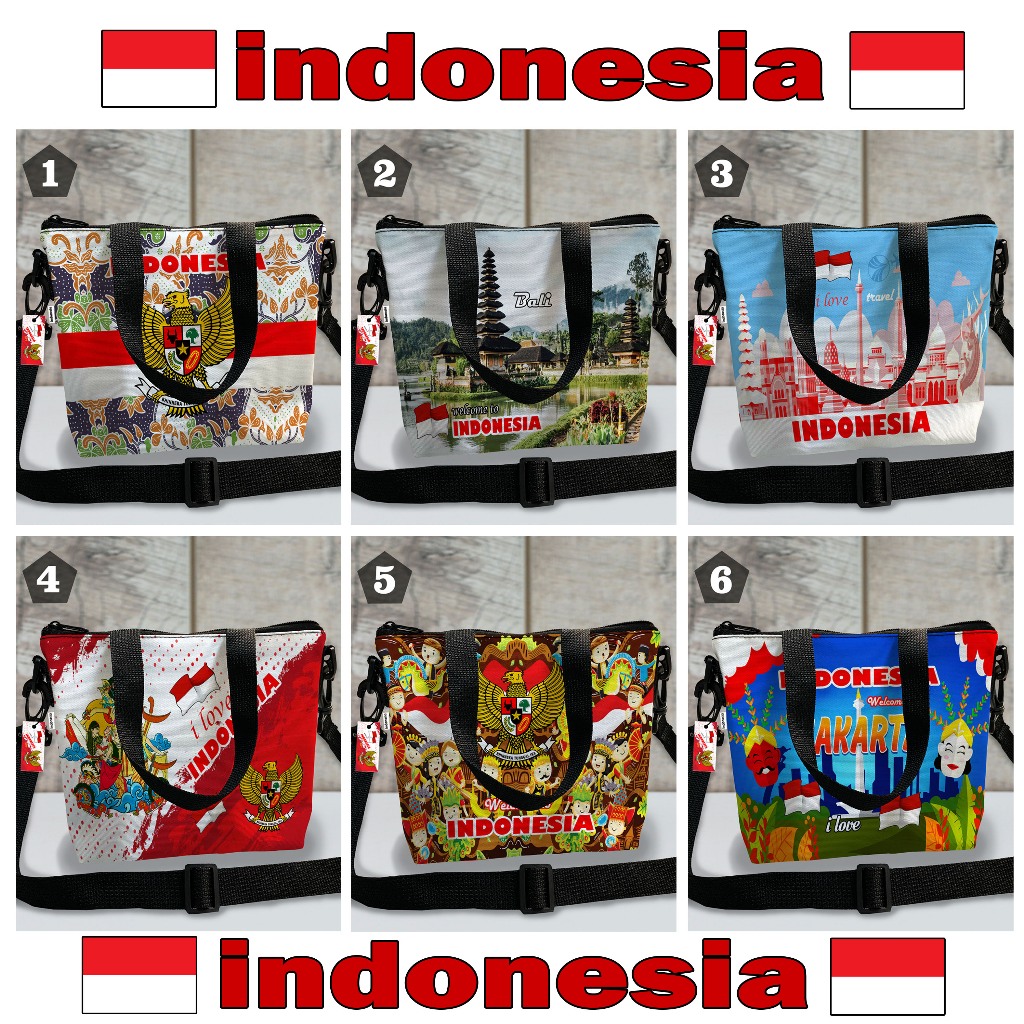 Tas indonesia, tas souvenir model selempang bisa teng teng