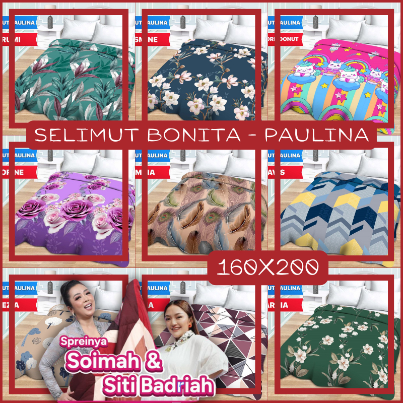 Selimut Paulina - Bonita - Emilia Ukuran 160 x 200