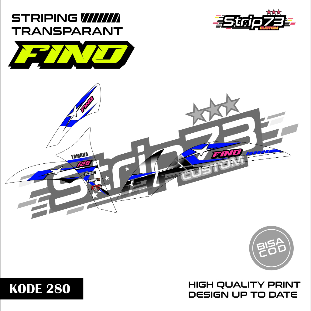 280 STRIPING TRANSPARAN FINO 125 - STRIPING TRANSPARAN FINO 125 PREMIUM GRAFIK