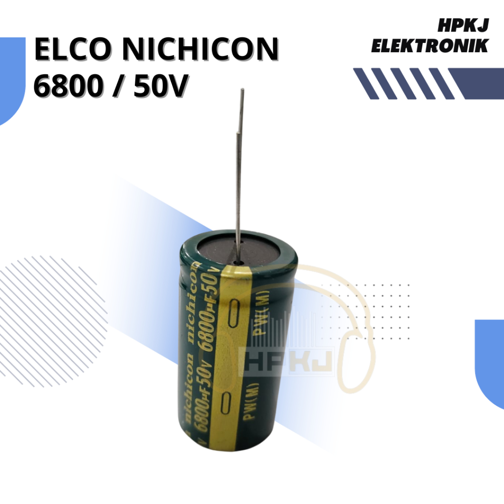 (2pcs) elco elko 6800uf 50v 6800 uf 50volt 50 volt nichicon