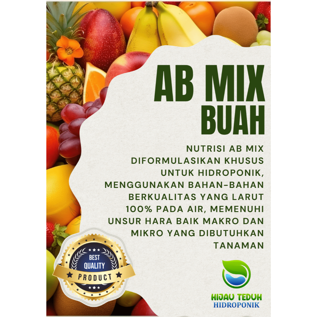 Nutrisi AB Mix Buah | Cair | 1Liter A dan B