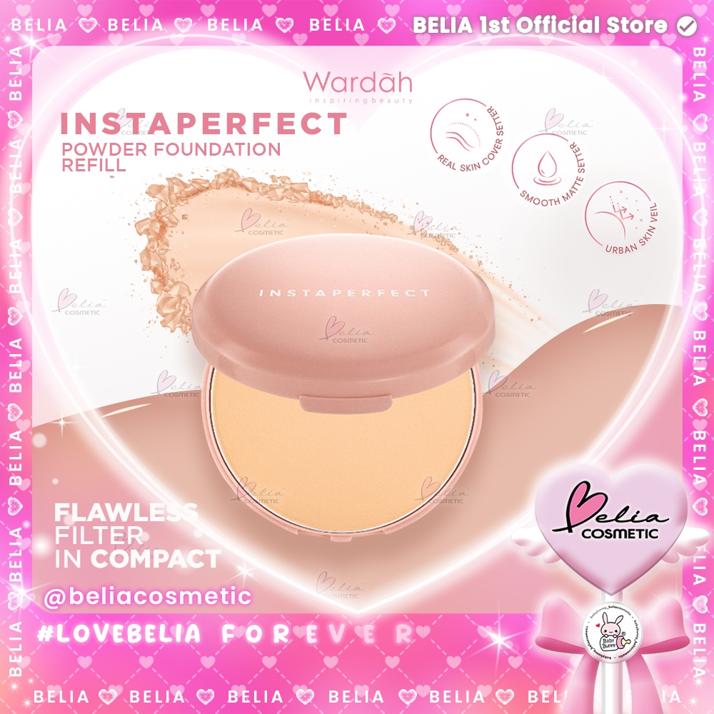❤ BELIA ❤ Wardah Instaperfect Refill Matte Fit Powder Foundation 13 g - Refill Bedak