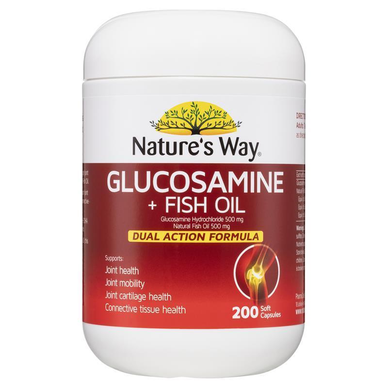 Nature's Way Glucosamine + Fish Oil - 200 caps