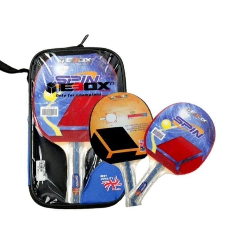 Bet Pingpong Ebox+Tas/Bet Tenis meja EBOX isi 1 murah