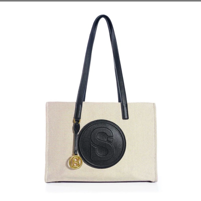 aaliya bag black canvas