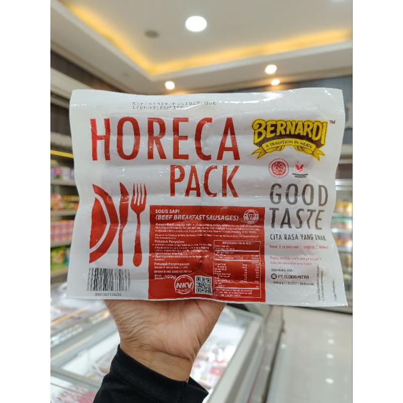 

Bernardi Horeca Pack Breakfast sosis Vp (colagen) 500gram