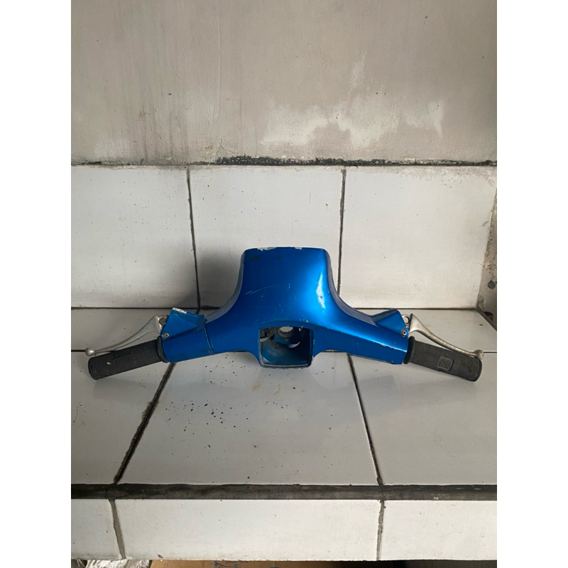 batok kepala stang vespa PTS set original copotan