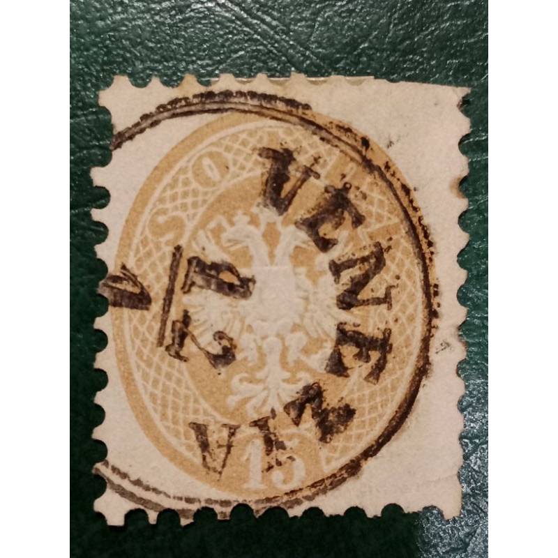 

Prangko Italia Lombardi venezia 15 Soldi Eagle Tahun 1864 USED