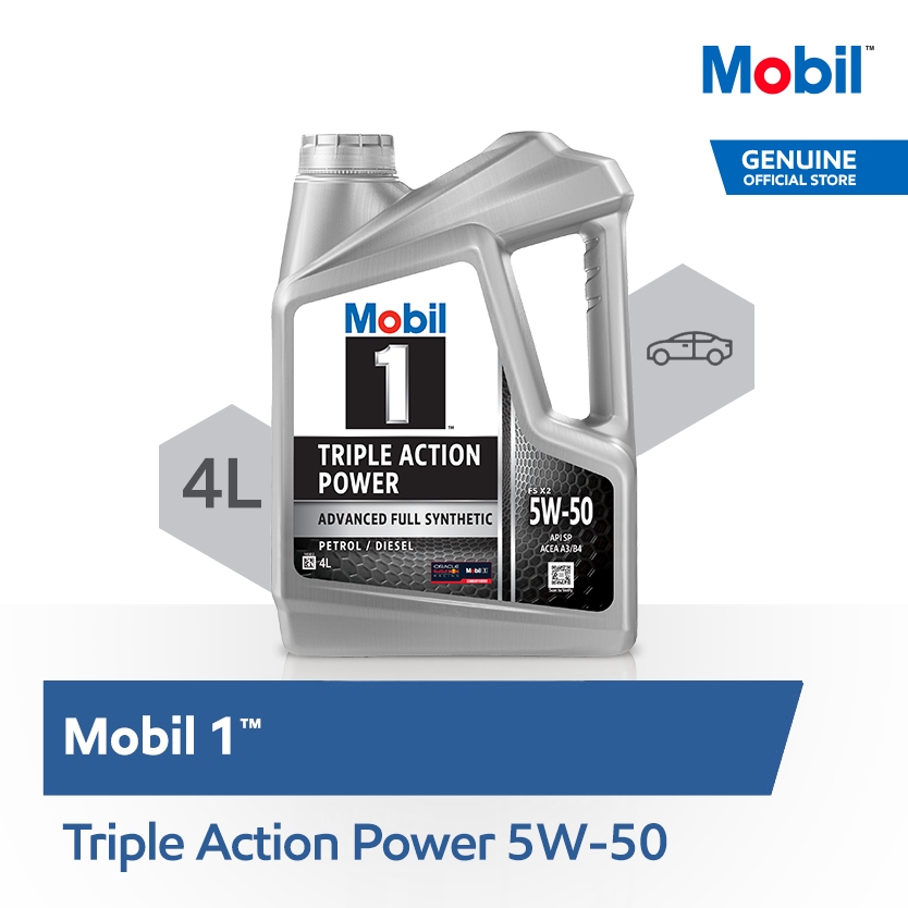 Oli Mesin - Mobil 1 5W-50 (4 liter)