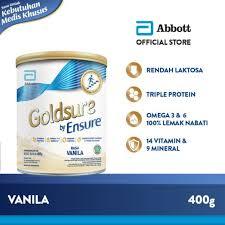 

Goldsure By Ensure Vanilla Susu Khusus untuk Kebutuhan Nutrisi (400 Gram) ORIGINAL