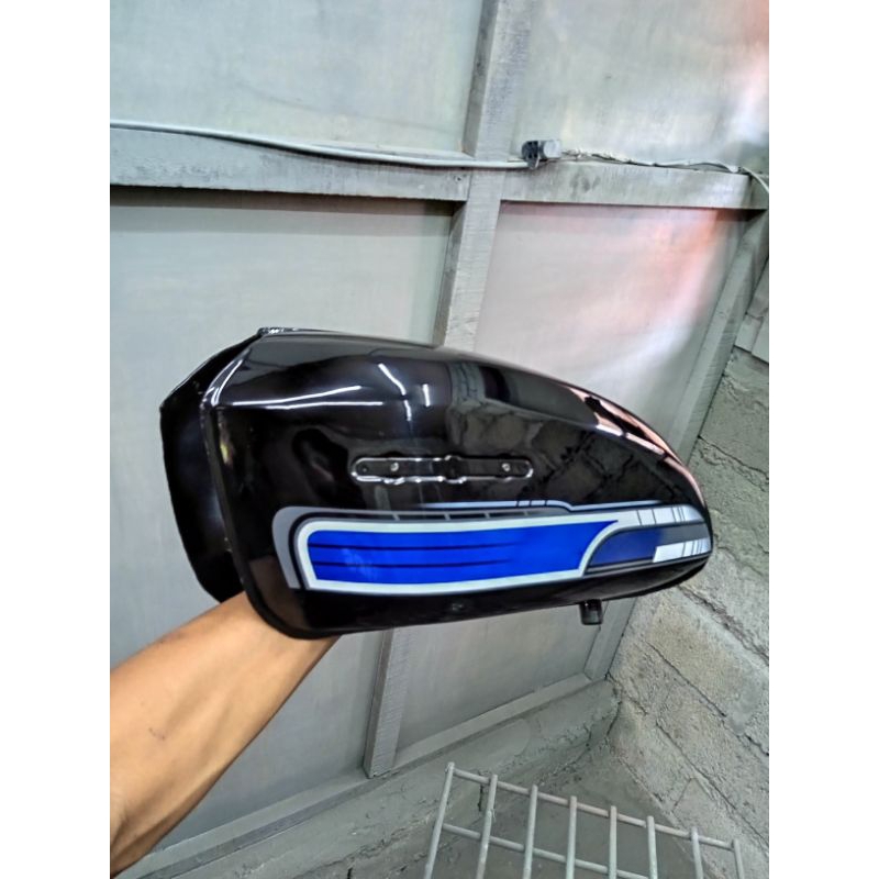 tangki CB hitam list model simpel bahan pres sultan part