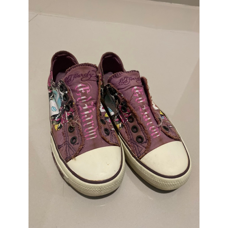 sepatu don ed hardy ungu