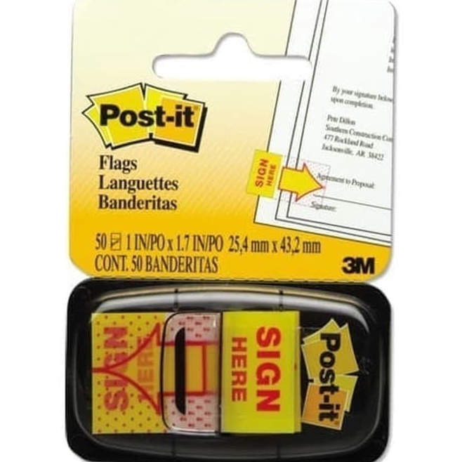 

Post It Sign Here 3M