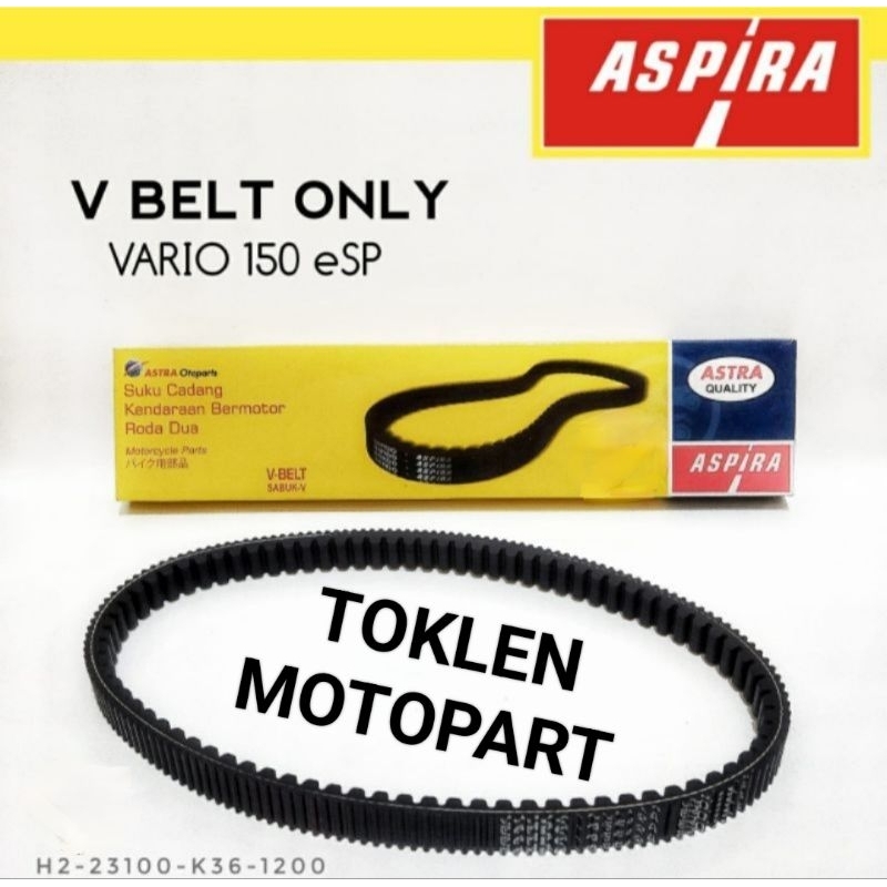 V-BELT FANBELT VBELT ONLY (K36) VARIO 150 ESP (2015-2022), PCX 150 CBU (2014-2017) ASPIRA