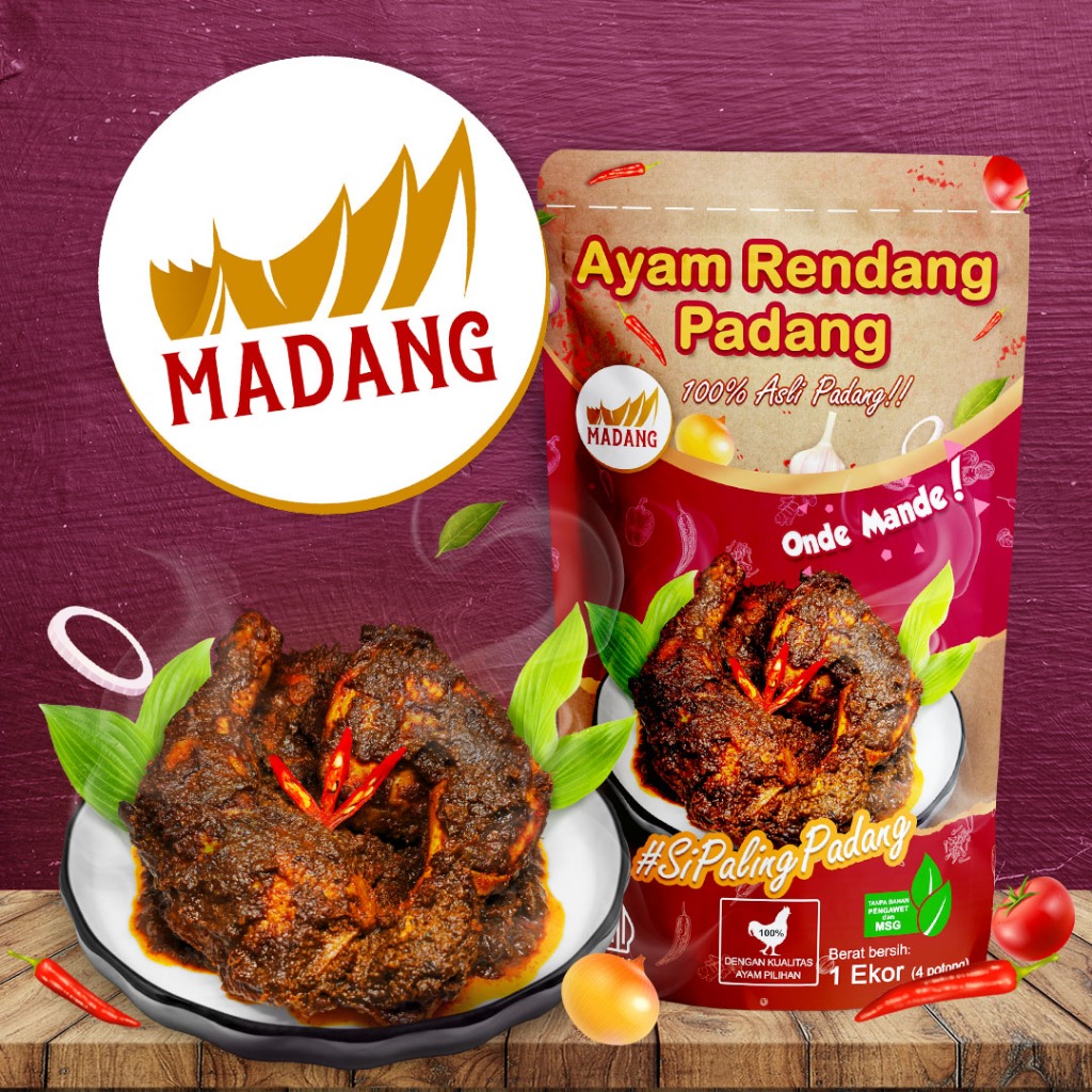 

Ayam Rendang Padang / Ayam Bumbu Rendang Padang 1 Ekor Madang