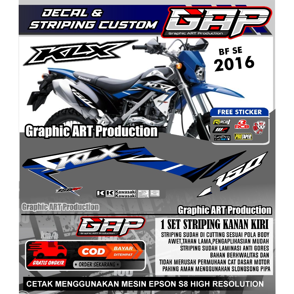 Striping List KLX Bf 2016 SE