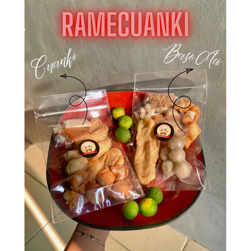 

cuanki dan baso aci instan pedas