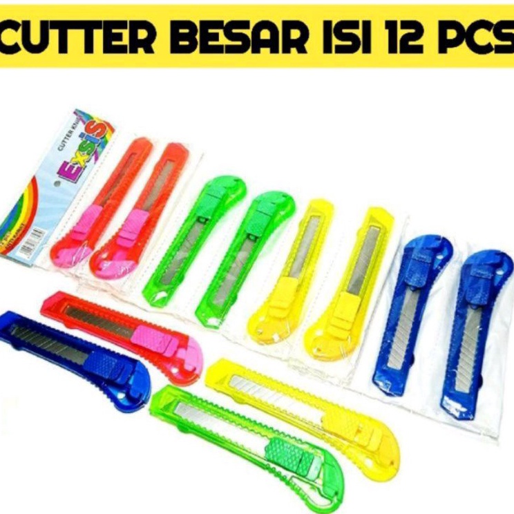 

Update Ekonomis Cutter rencengan besar warnawarni 1lembar12pcs