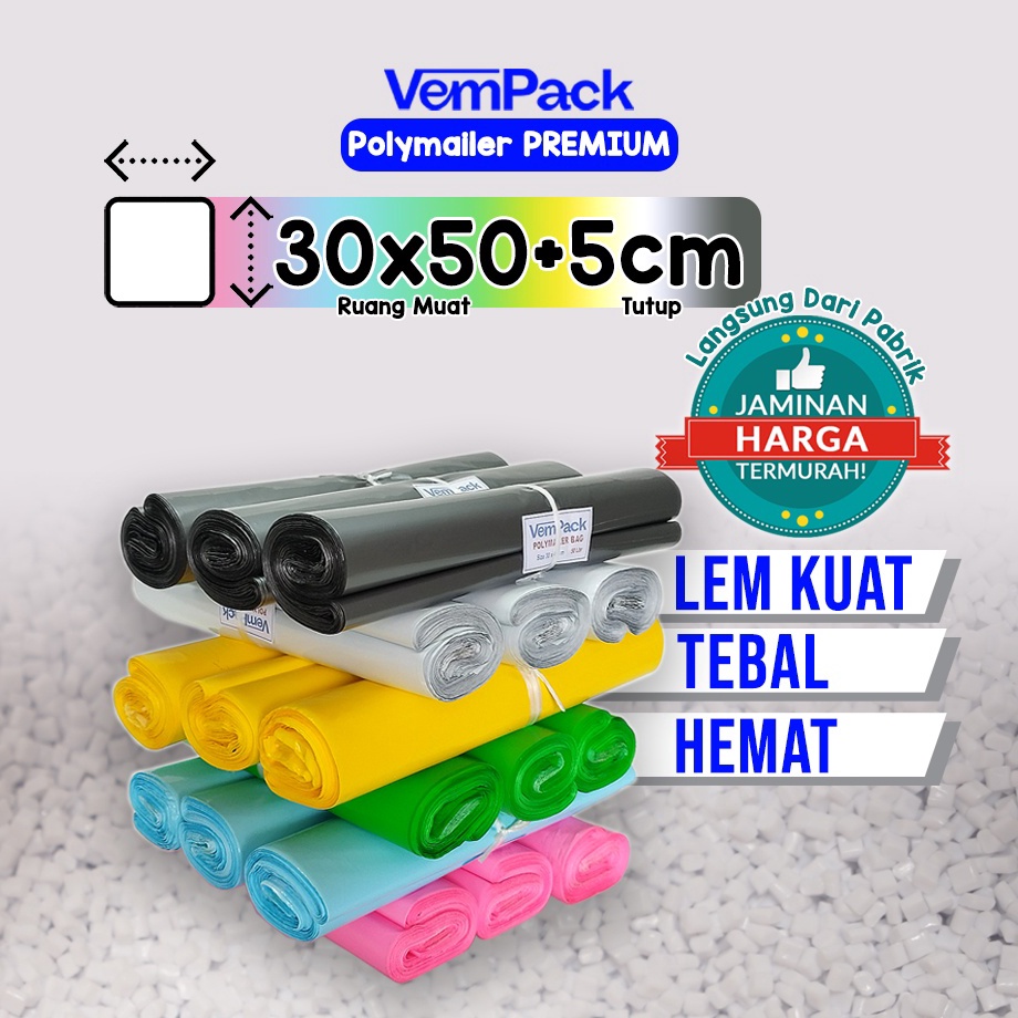 

Polymailer PREMIUM 3x5 CM 6 Micron PE Glossy Plastik Packing Online Shop Tebal Anti Sobek Grosir Termurah