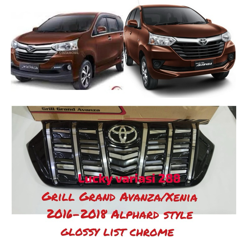 GRILL DEPAN GERIL GRAND AVANZA XENIA 2016 2017 2018 MODEL APOLLO GRILL MODEL ALPHARD GRAND AVANZA BA