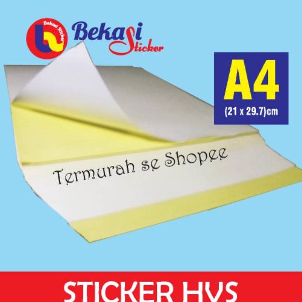 

Hadir Terkini stiker hvs doff A4 1 pak 5 lembar relis kuning