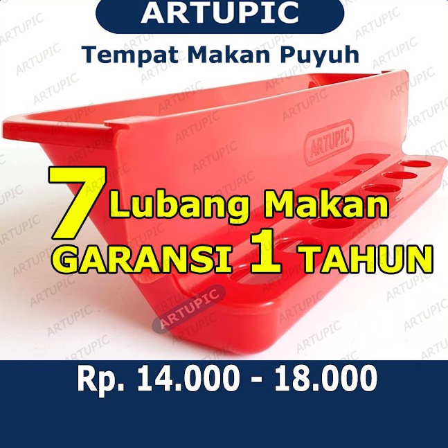 Stok baru Tempat Makan Puyuh Tempat Pakan Puyuh Feeder Quail