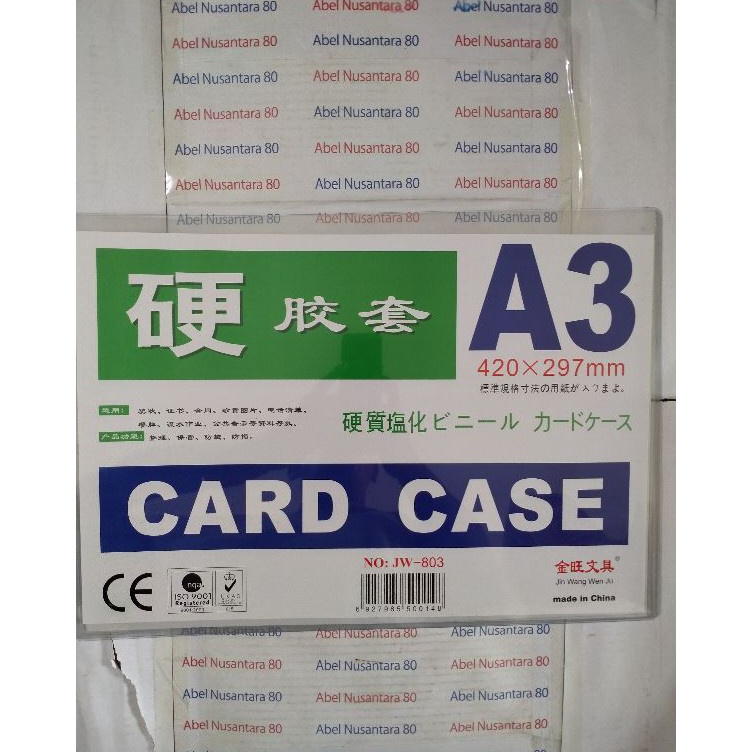 

Produk Laris plastik cover tebal Card case A3 Besar